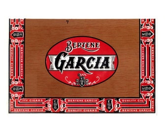 Bertene Garcia Top Outer Cigar Box Label