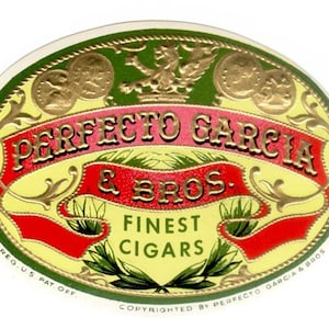 2 Perfecto Garcia Cigar Nail Tags