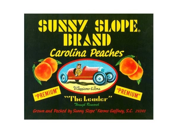 Sunny Slope Farms South Carolina Peach Crate Label - Etsy