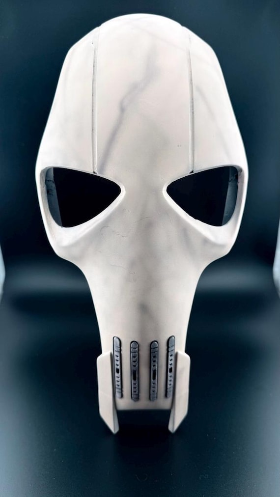 General Grievous Life-Size Mask with Display Stand – 3D Printed Prop