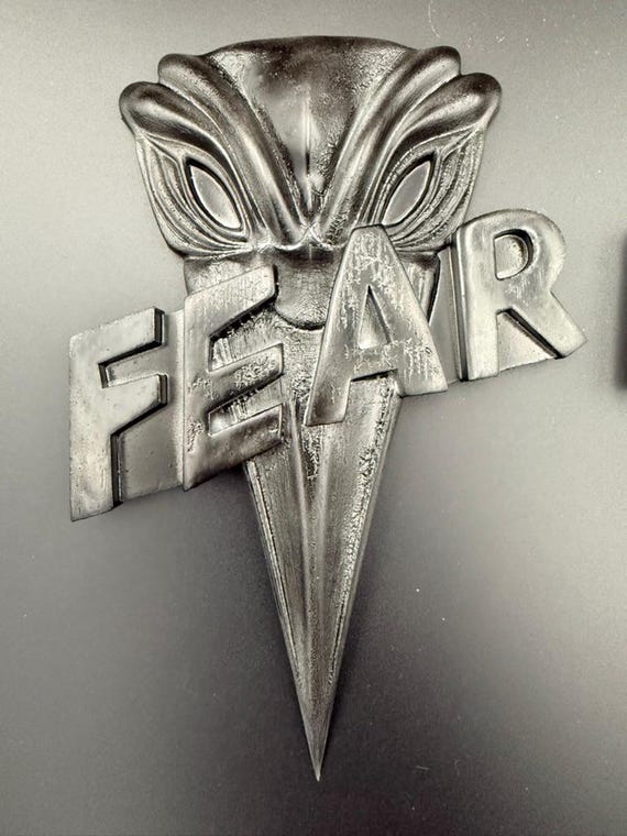 Judge Fear Badge – Judge Dredd Comic Book Inspired | Hand-Finished Prop