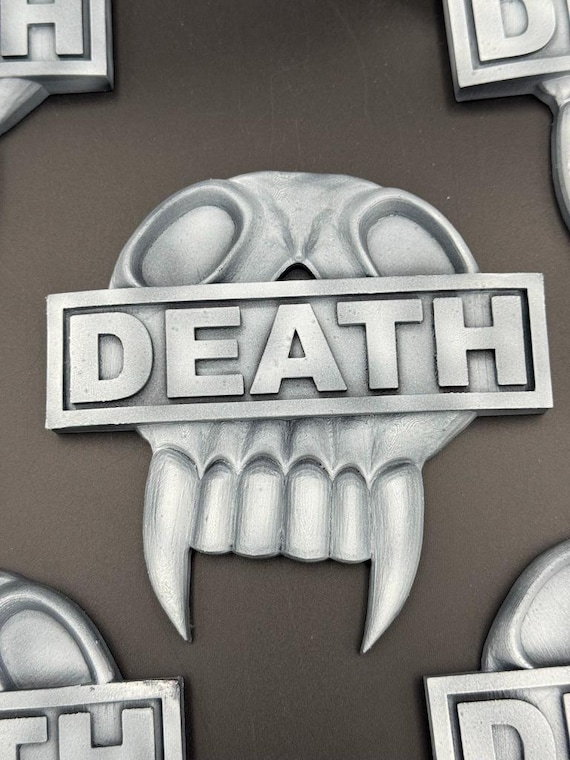 Judge Death Badge – Judge Dredd Comic Book Inspired | Hand-Finished 3D Printed Prop