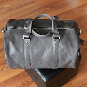Leather Weekender Bag Leather Travel Bag Leather Overnight - Etsy