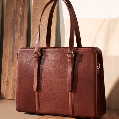 Laptop Bags Women Leather Laptop Bag 17 Inch Macbook Pro / Etsy