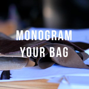 Personalisieren Sie Ihre Tasche mit Initialen oder Namen / Anpassen / Monogramm / Personalisierung / Geschenk