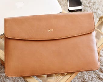 monogrammed laptop sleeve