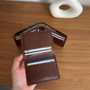 Custom Leather Wallet for Men - RFID Bifold Wallet with Optional Coin Pouch & Removable ID Flap - Personalized - Gift for Him, Dad, Husband image 18