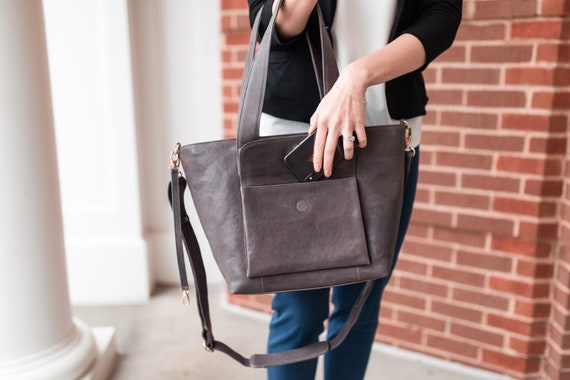 OOPSIE With BEAUTY IMPERFECTIONS Sturdy Leather Tote Bag Crossbody