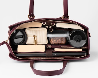NEW! Leather Laptop Bag 3.0 for Women - Fits 13, 14, 15, 16, some 17" Laptops - Work Tote, Office Briefcase, Personalized Graduation Gift