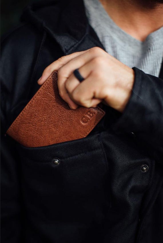 Personalized Full Grain Leather Bifold Wallet for Men - Bill Compartments, Optional ID Window & Coin Pocket - Unique Birthday Gift for Him