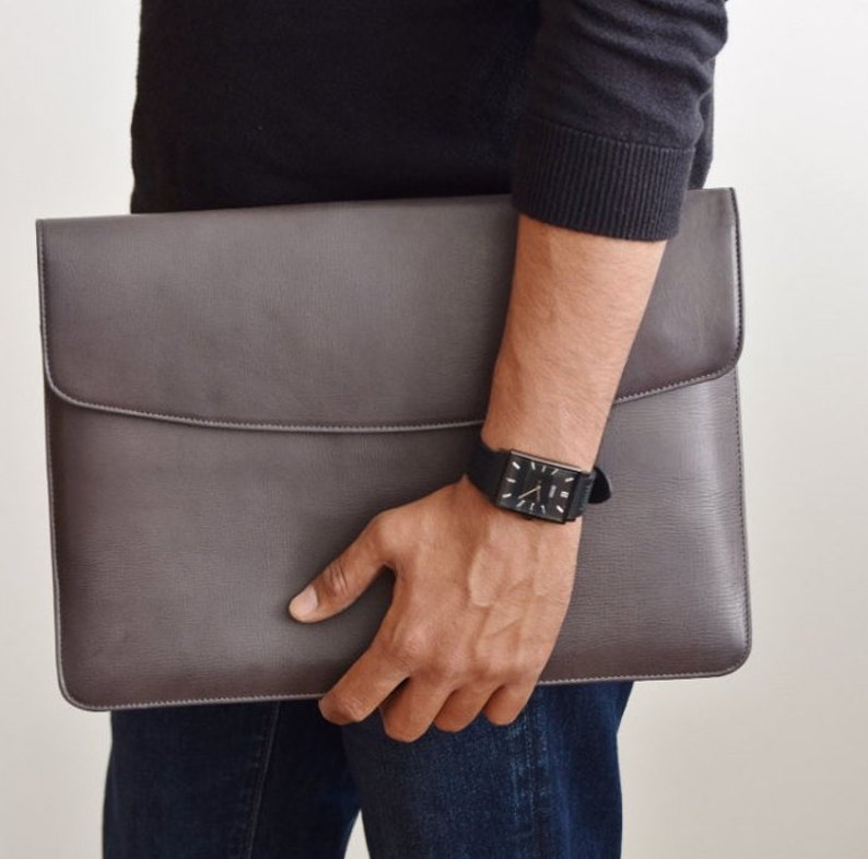 Laptop Sleeve 13 Inch Leather Grey - Leather Laptop Sleeve Monogram Laptop Sleeve 13 Inch Leather Grey - Leather Laptop Sleeve Monogram