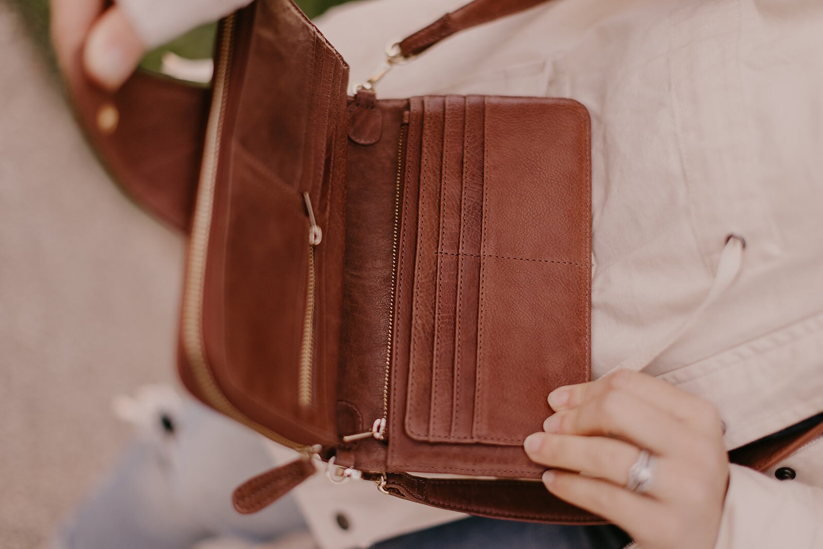 Women's Crossbody Leather Wallet Small Crossbody Bag Etsy UK