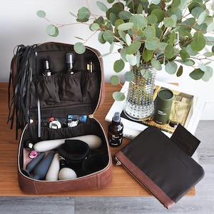 Discreet sex toy storage - Leather bag for adult toys - Personalized sex toy bag - Valentine&#39;s Day gift - Gift for a couple - Sexy gift