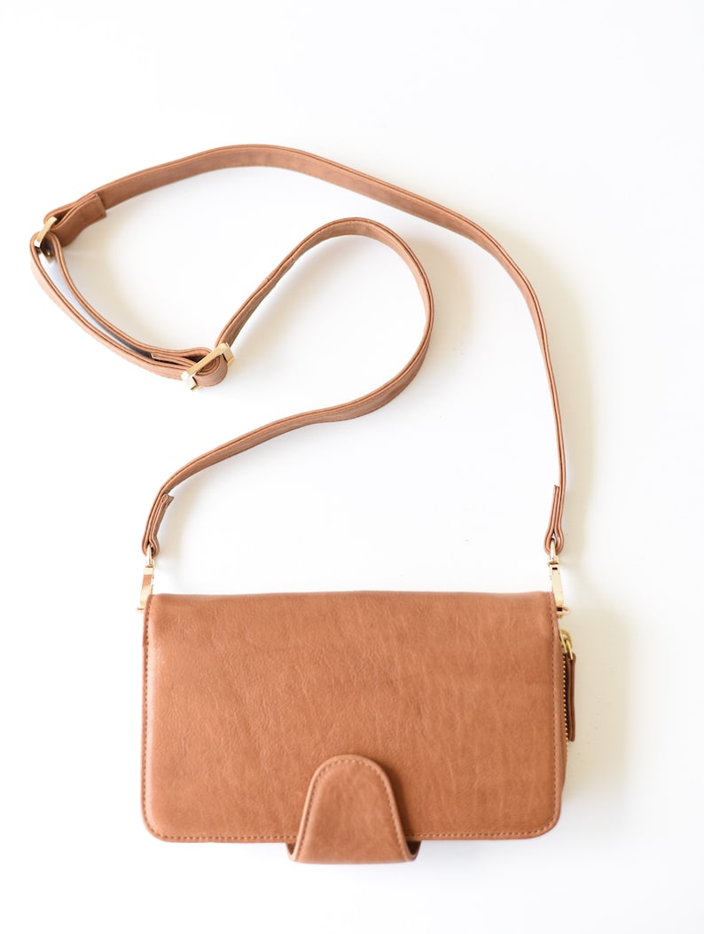 Women's crossbody leather wallet Small crossbody bag Etsy