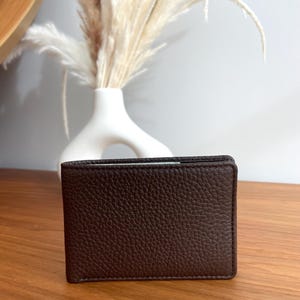 Custom Leather Wallet for Men - RFID Bifold Wallet with Optional Coin Pouch & Removable ID Flap - Personalized - Gift for Him, Dad, Husband image 9