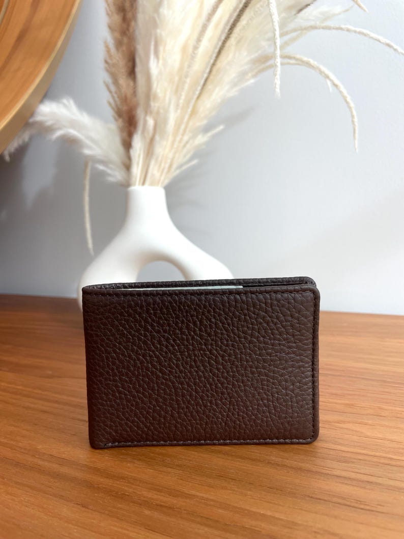 Custom Leather Wallet for Men - RFID Bifold Wallet with Optional Coin Pouch & Removable ID Flap - Personalized - Gift for Him, Dad, Husband image 9