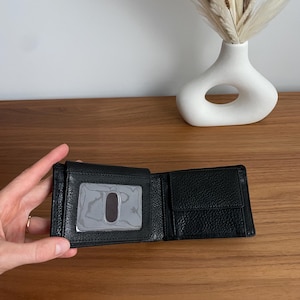 Custom Leather Wallet for Men - RFID Bifold Wallet with Optional Coin Pouch & Removable ID Flap - Personalized - Gift for Him, Dad, Husband image 12