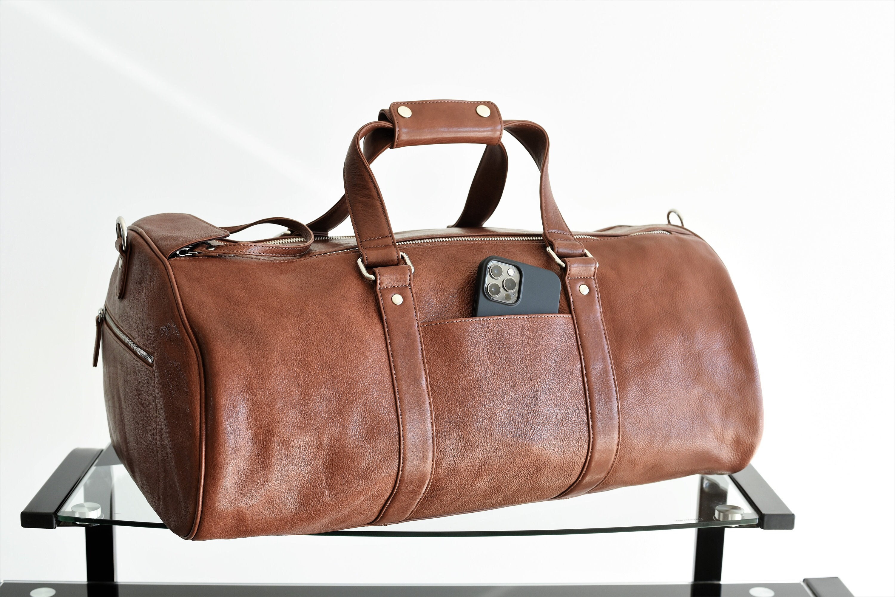 Large Leather Travel Bag Bag 2.0 Weekender Bag Leather Duffel Bag Leather  Overnight Bag Large Travel Bag Brown Duffel Bag 