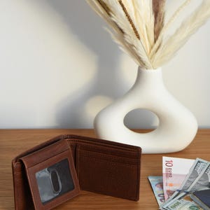 Custom Leather Wallet for Men - RFID Bifold Wallet with Optional Coin Pouch & Removable ID Flap - Personalized - Gift for Him, Dad, Husband image 16