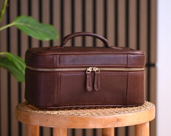 Discreet sex toy storage - Leather bag for adult toys