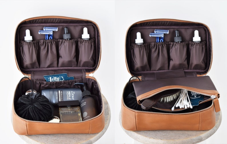 custom mens toiletry bag