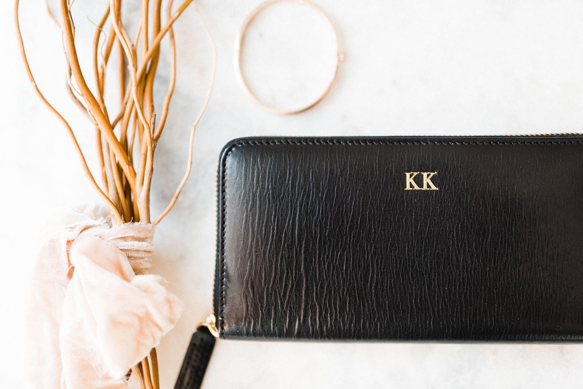 monogram wallet womens