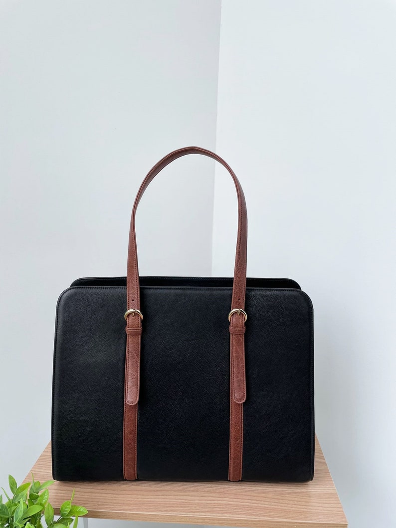 2tone Leather Laptop Bag Macbook Pro/air 13 /15/16/17 Inch Etsy