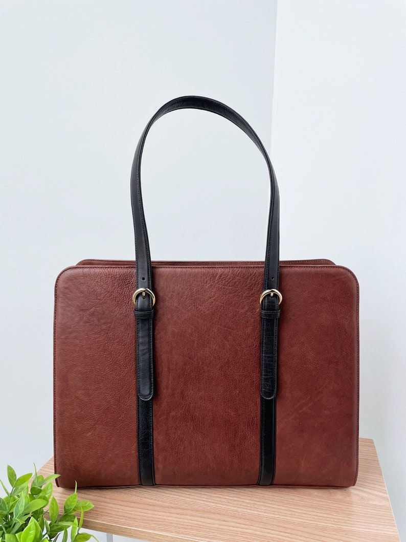 2tone Leather Laptop Bag Macbook Pro/air 13 /15/16/17 Inch Etsy