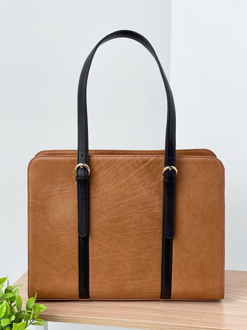 2tone Leather Laptop Bag Macbook Pro/air 13 /15/16/17 Inch Etsy