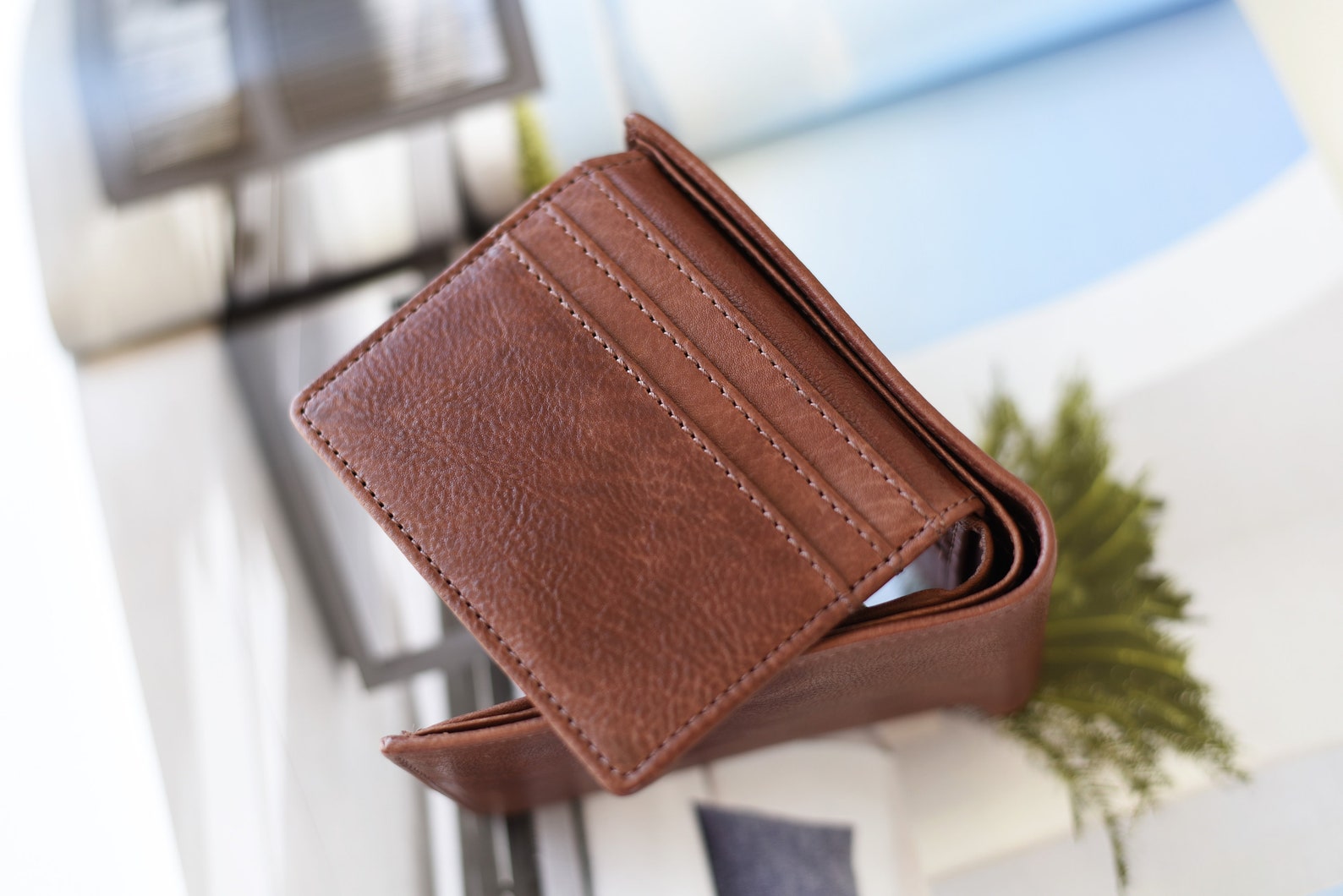 Mens Leather Wallet Leather Wallet Men Bifold Wallet Men Etsy