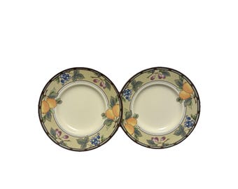 Mikasa Intaglio CAC29 Garden Harvest 6 1/2" Saucer Fruit Pattern