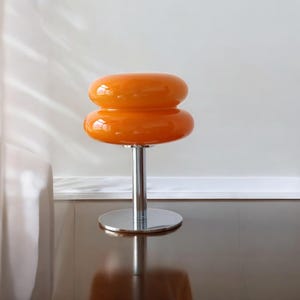 Glass Bedside Lamp – Tricolor Dimming Night Light for Bedroom, Soft Eye-Care Table Lamp Home Decor Gift