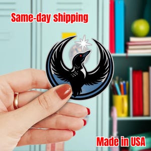 25pcs Minnesota Rebel Loon Alliance Sticker, MN State Bird Loon Protest Decal, Political Resistance Vinyl Decal,Progressive Minnesota