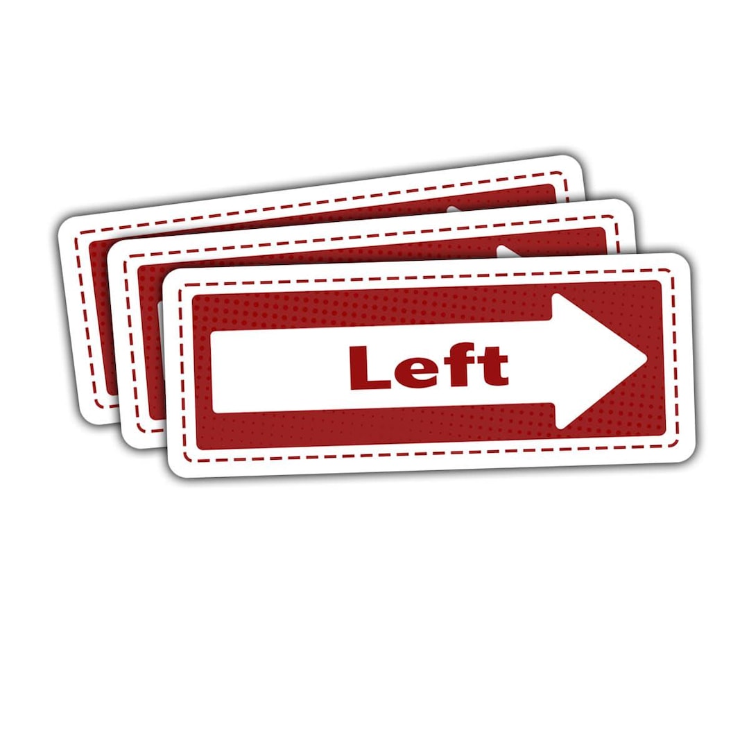 Left Symbol Sticker Funny Left Arrow Sticker 3-piece Pack – Sarcastic Humor Decal - Etsy