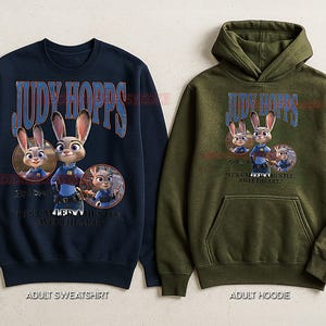 Judy Hopps Zootopia Shirt, 90s Vintage Retro Bootleg Bunny Cop T-Shirt, Rabbit Detective Graphic Tee, Retro Animal Movie Fan Shirt image 6