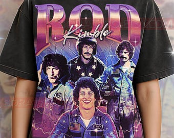 ロッド・キンブルTシャツ、ヴィンテージキャラクターコメディーファニースターパフォーマーTシャツ、90年代レトロスローバック、ロッド・キンブルセーター