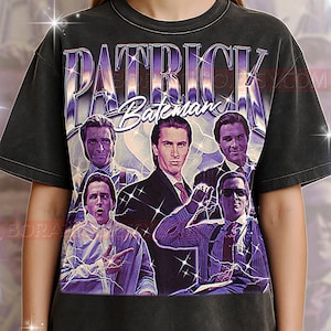 Patrick Bateman T-Shirt, Vintage Character Thriller Villain Psycho Star Performer Tee, 90s Retro Throwback, Patrick Bateman Sweater