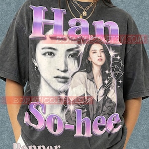Han So-Hee Comfort Colors® Shirt, Han So-Hee Vintage-T-Shirt, Han So-Hee 90er-Jahre-T-Shirt, Retro-T-Shirt, Bootleg, Schauspielerin, K-Drama, Star, Fernsehen