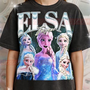Elsa Fr0zen T-Shirt, Vintage Fr0zen Snow Queen Animated Heroine Family Film Star Tee, 90s Retro Throwback, Elsa Sweater
