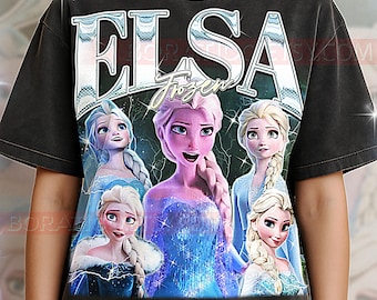 Elsa Fr0zen T-Shirt, Vintage Fr0zen Snow Queen Animated Heroine Family Film Star Tee, 90s Retro Throwback, Elsa Sweater