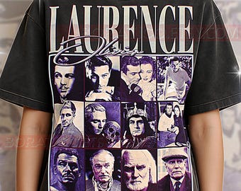 Maglietta di Laurence Olivier, maglietta da attore vintage, leggenda classica, stile anni '90, maglione di Laurence Olivier