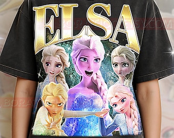 Elsa Fr0zen T-Shirt, Vintage Fr0zen Princess Ice Magic Animated Movie Performer Tee, 90s Retro Throwback, Elsa Sweater