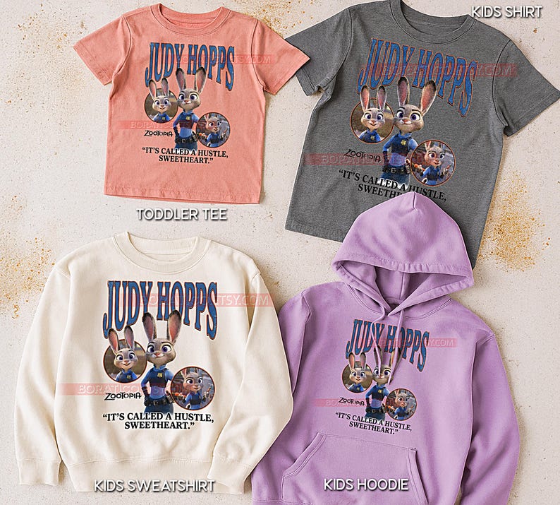 Judy Hopps Zootopia Shirt, 90s Vintage Retro Bootleg Bunny Cop T-Shirt, Rabbit Detective Graphic Tee, Retro Animal Movie Fan Shirt image 3