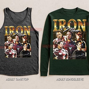 Iron Man 90s Vintage Retro Bootleg Shirt, Armored Superhero Graphic Tee, Billionaire Hero Fan Apparel image 5