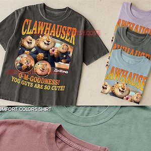 Clawhauser Zootopia Shirt, 90er Jahre Vintage Retro Bootleg Cheetah Cop T-Shirt, Donut Liebhaber Grafik T-Shirt, Retro Tier Held Shirt Bild 4