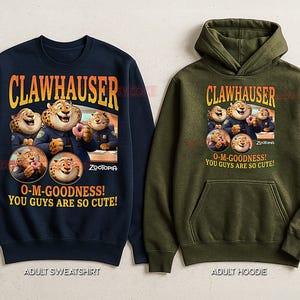 Clawhauser Zootopia Shirt, 90er Jahre Vintage Retro Bootleg Cheetah Cop T-Shirt, Donut Liebhaber Grafik T-Shirt, Retro Tier Held Shirt Bild 6