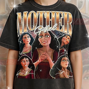 Mother Gothel Tangl3d T-Shirt, Vintage Tangl3d Villain Animated Character Classic Star Tee, 90s Retro Throwback, Mother Gothel Sweater