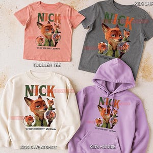 Nick Zootopia Shirt, Nick Wilde 90s Vintage Retro Bootleg Shirt, Fox Character Graphic Tee, Aesthetic Movie Fan Gift image 3