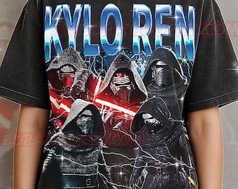Kylo Ren Bootleg Shirt, Vintage Str Wrs Villain Character Tee, 90s Retro Throwback T-shirt, Kylo Ren Sweater
