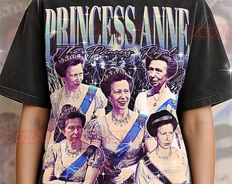 Princess Anne, The Princess Royal T-Shirt, Vintage Royalty Public Figure Star Celebrity Performer Tee, 90s Retro Throwback, Sweater